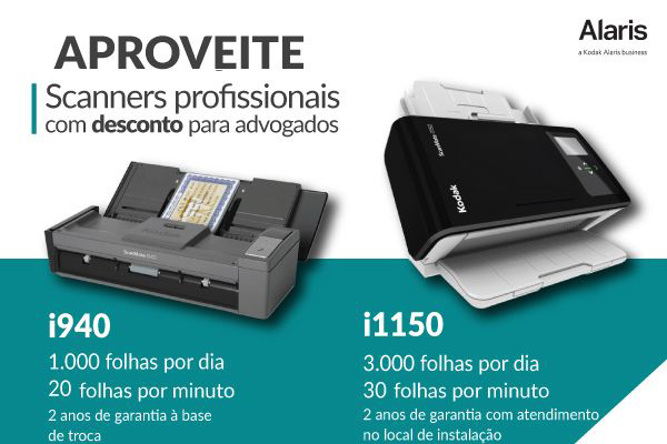 Netscan oferece promoção de scanners com frete gratuito para advogados