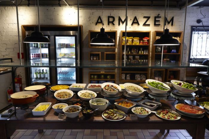 Casa de Pães de Curitiba oferece diversas opções vegetarianas para o almoço