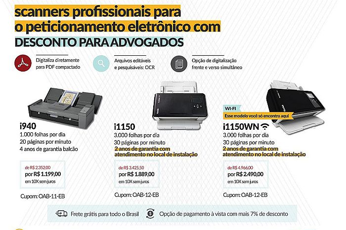Conveniada da CAA-PR oferece três modelos de scanner com mais de 40% de desconto